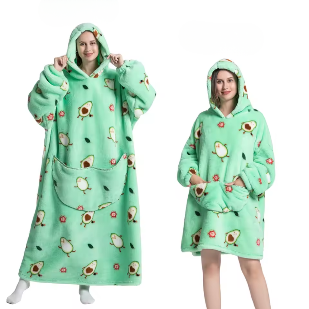 Den fluffiga hoodie-filten som kramar dig varm