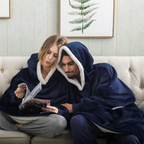 Den fluffiga hoodie-filten som kramar dig varm