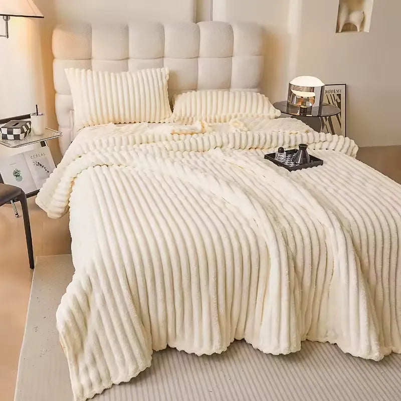 Supermjuk fleecepläd för kalla kvällar