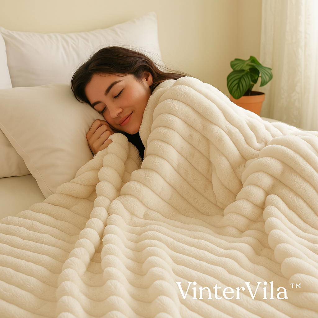 Supermjuk fleecepläd för kalla kvällar